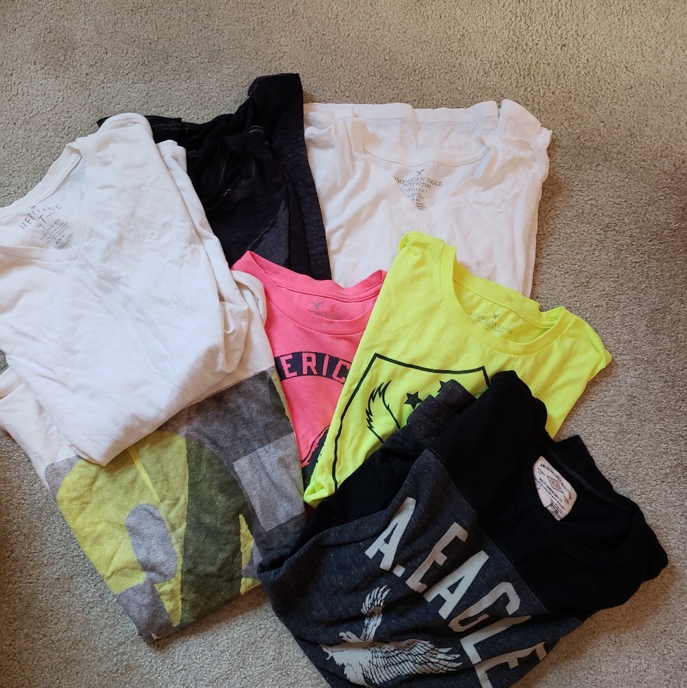 Bundle of american eagle shirts